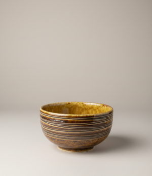 bol japonais artisanal brun avec int rieur dor sur fond uni luxe.png