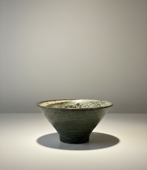 bol japonais avec int rieur mouchet et ext rieur vert fonc textur sur fond uni luxe.png