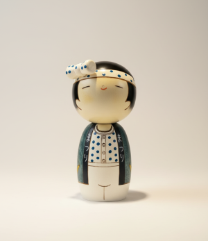 poup e kokeshi bandeau chat pois bleus photo produit luxe.png